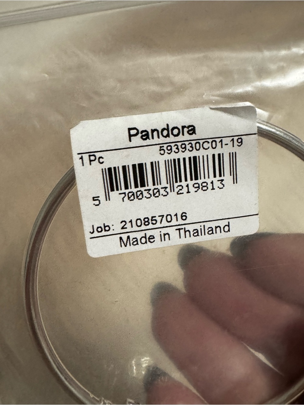 Pandora Silver Bangle Bracelet with Decorative Clasp - Picture 3 of 4